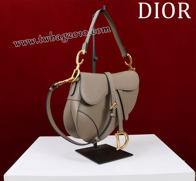 Dior专柜新款迪奥高仿原单长肩带大小号牛皮马鞍包手拎斜挎包 djfk1800